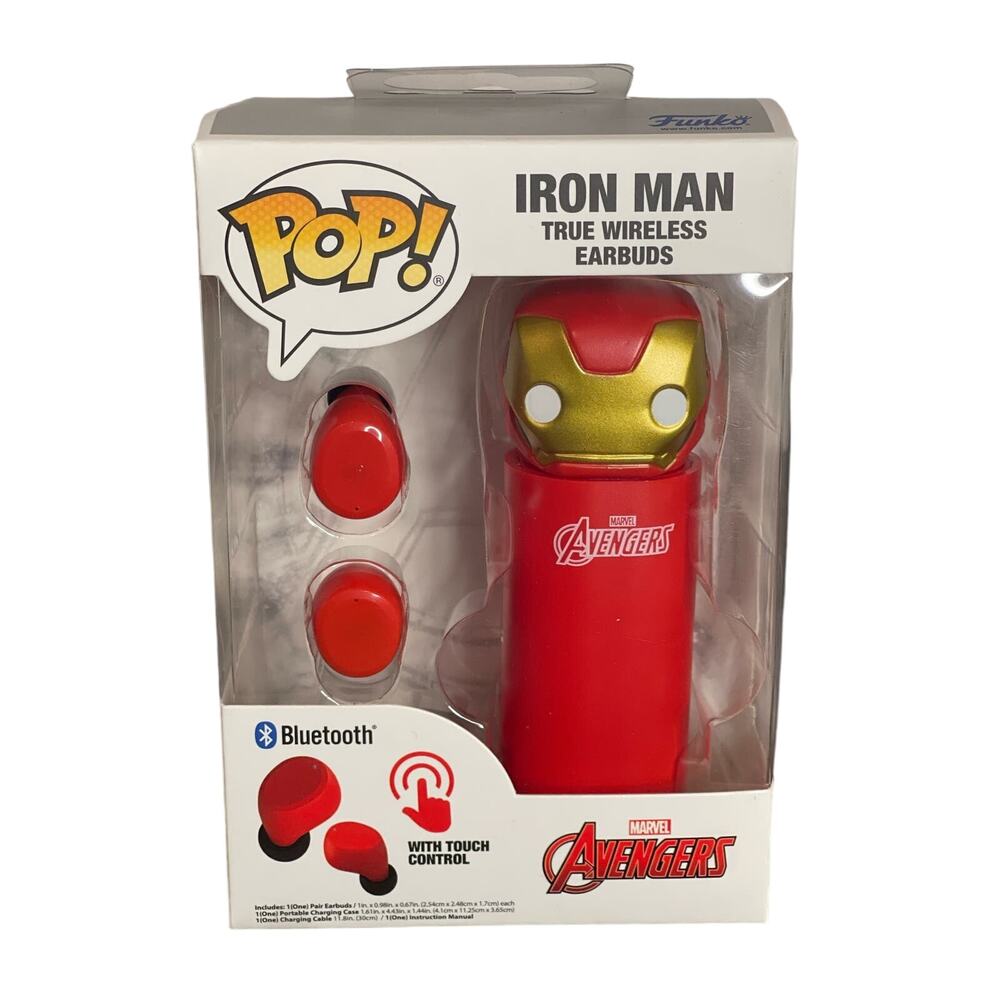 ♡ NEW Iron Man Pop Wireless Headphones Earbuds